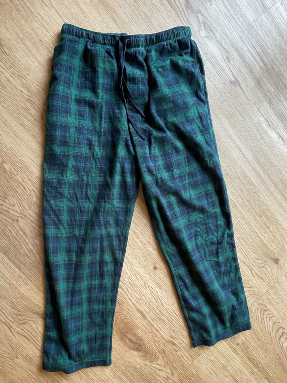 Stafford Green and Black Plaid Sleep Pants